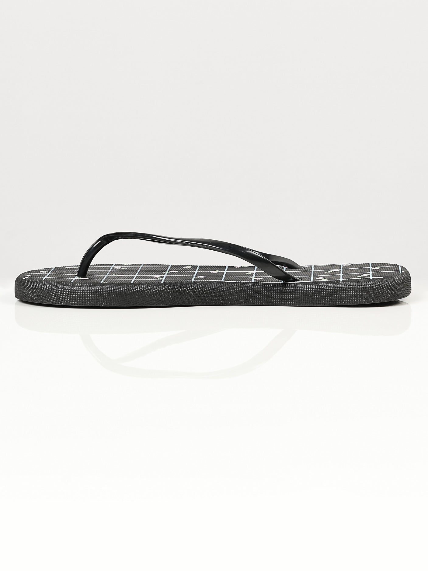 Printed Flip Flops - Black Printed Flip Flops - Black