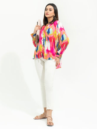 Printed Chiffon Top