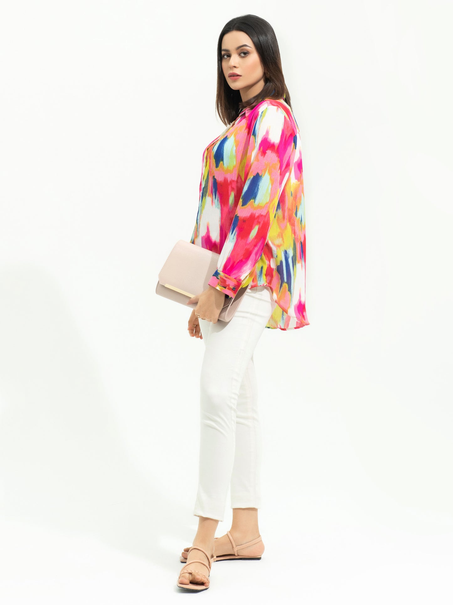 Printed Chiffon Top