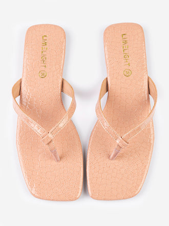 Textured Flip Flops