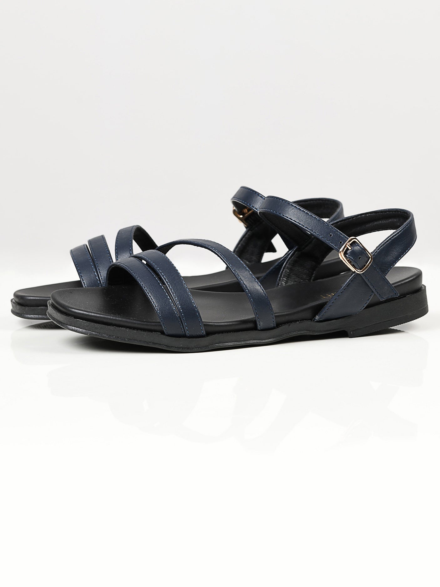 Plain Sandals - Navy Blue Plain Sandals - Navy Blue