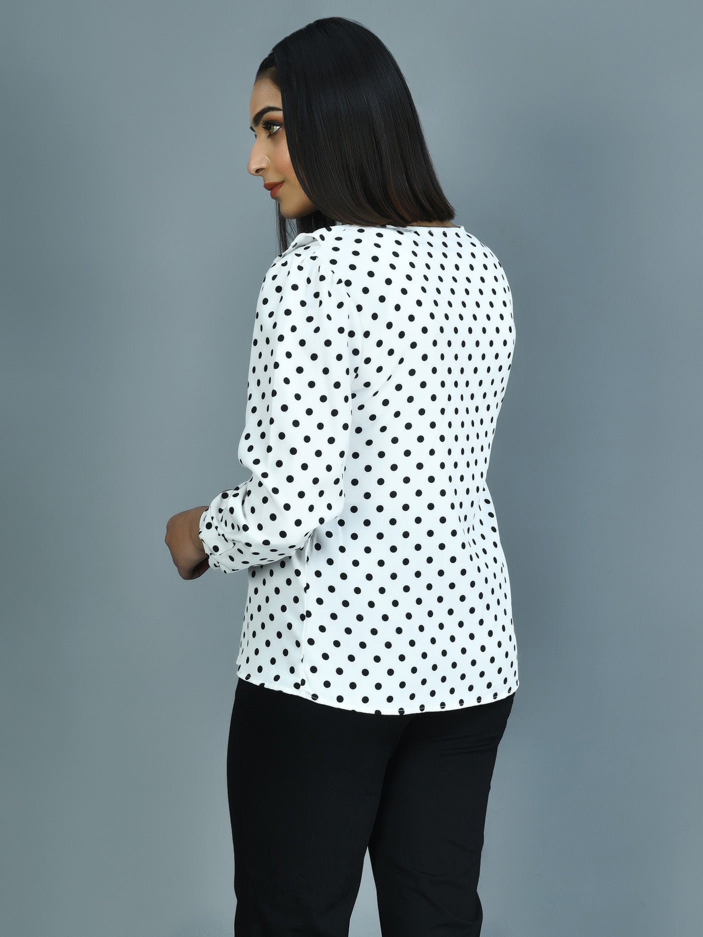 Printed Ruffled Top
