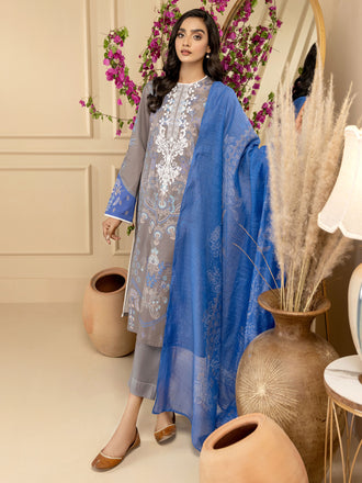 3 Piece Lawn Suit-Embroidered (Unstitched)