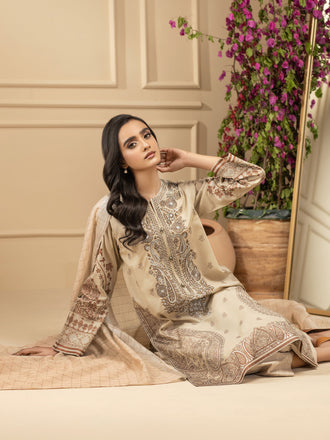 3 Piece Lawn Suit-Embroidered (Unstitched)