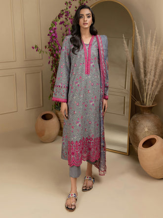 3 Piece Lawn Suit-Embroidered (Unstitched)