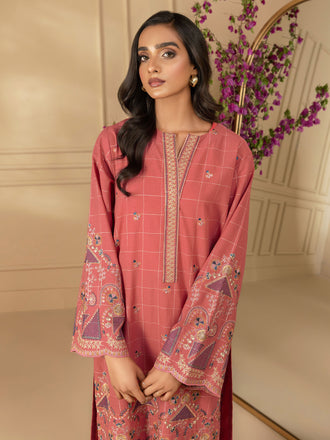 2 Piece Yarn Dyed Suit-Embroidered (Unstitched)