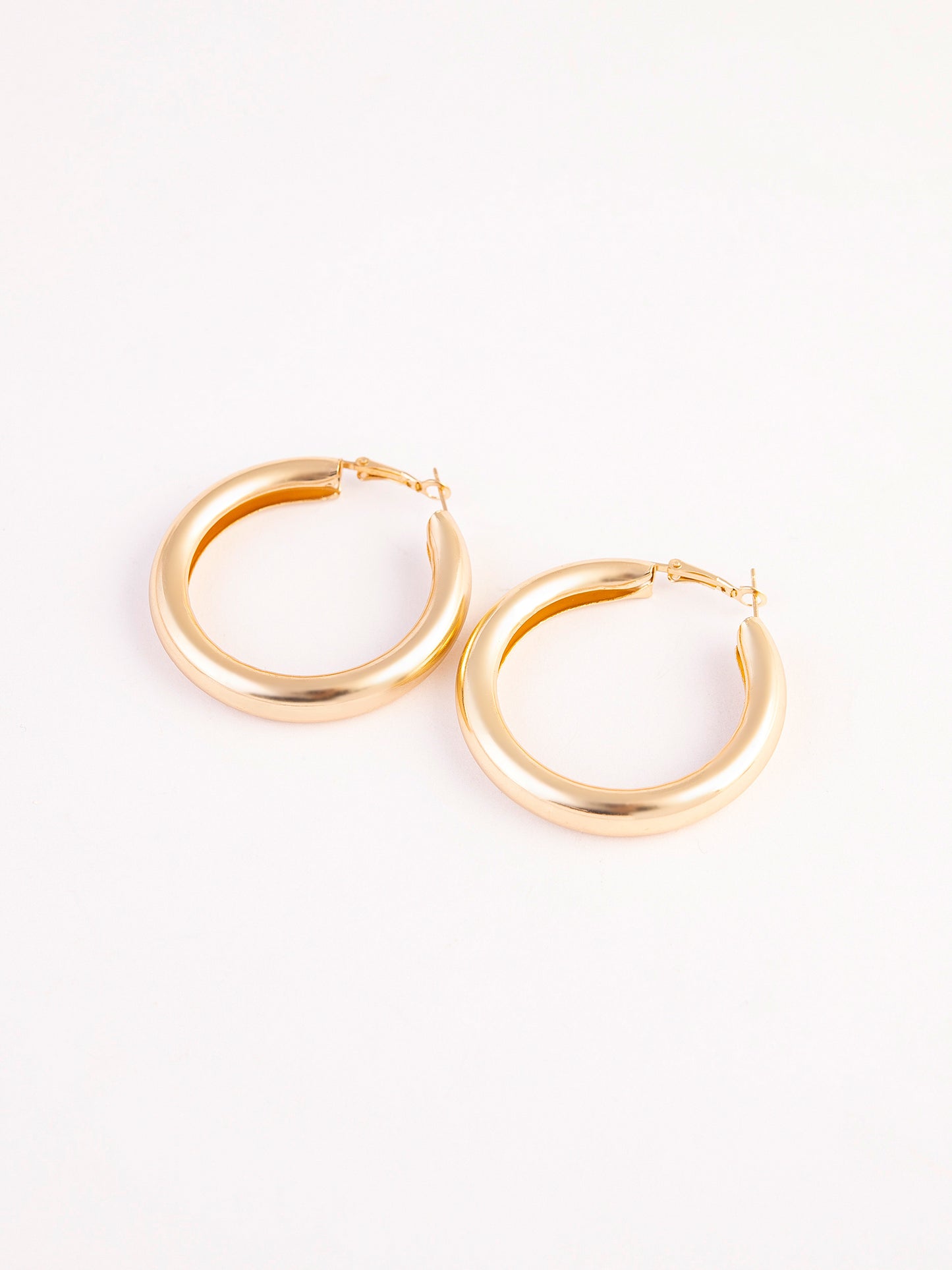 Metallic Hoop Earrings