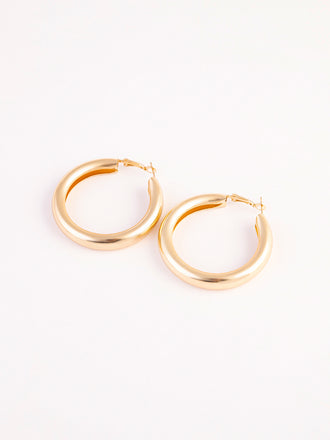 Metallic Hoop Earrings