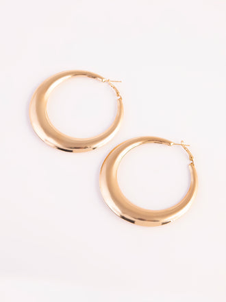 Metallic Hoop Earrings