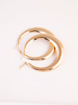 Metallic Hoop Earrings