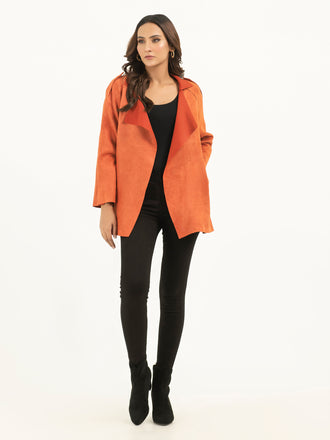 Rust Suede Coat