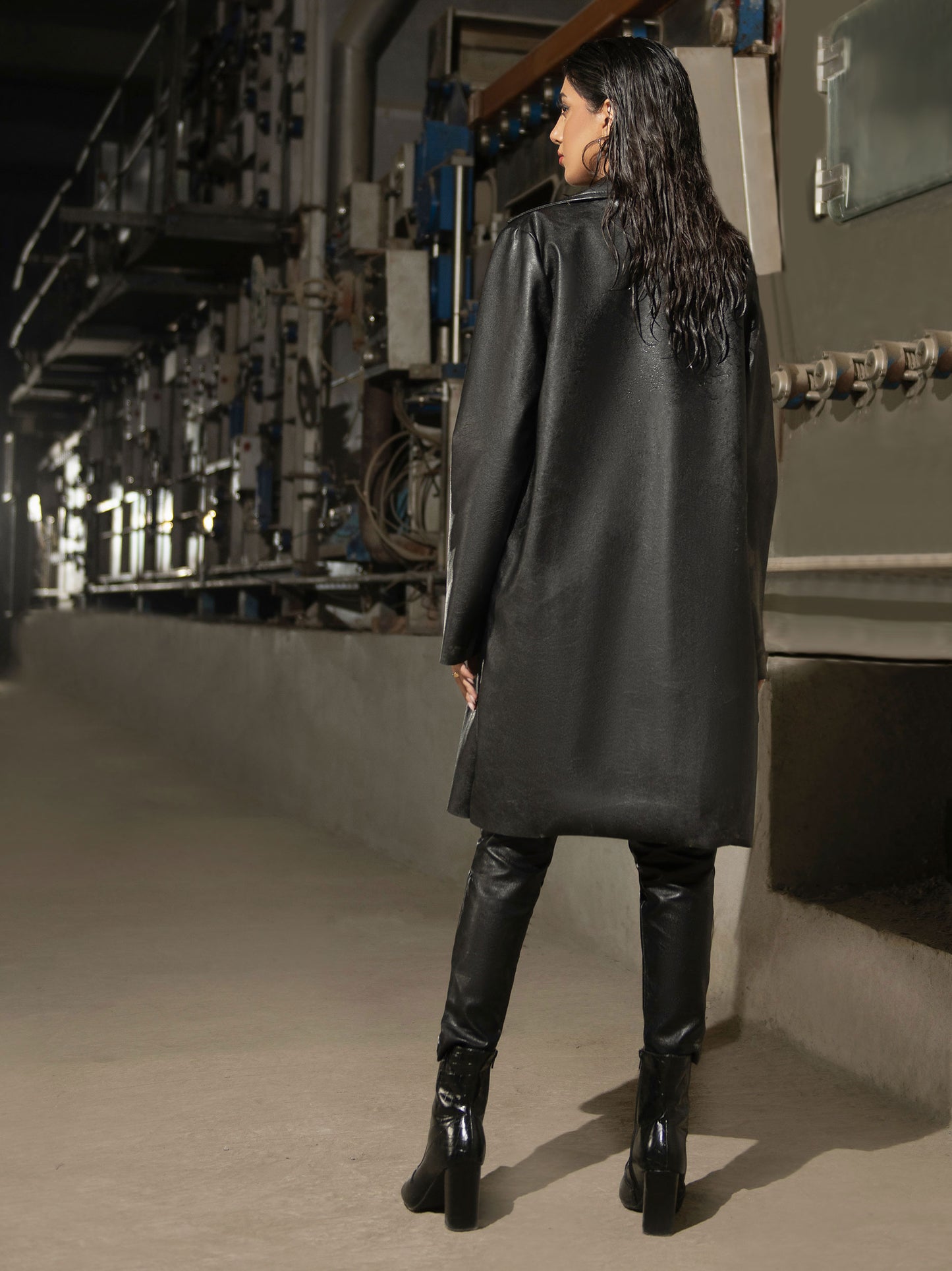 Long Leather Coat