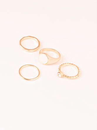 Metallic Ring Set