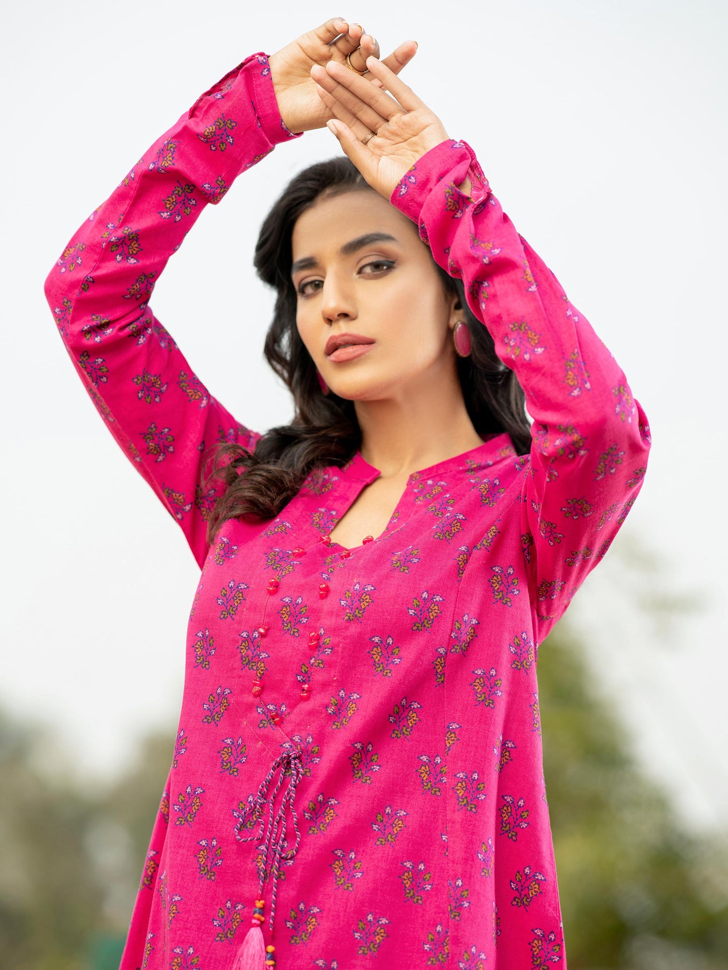 2 Piece Khaddar Suit-Printed (Unstitched)