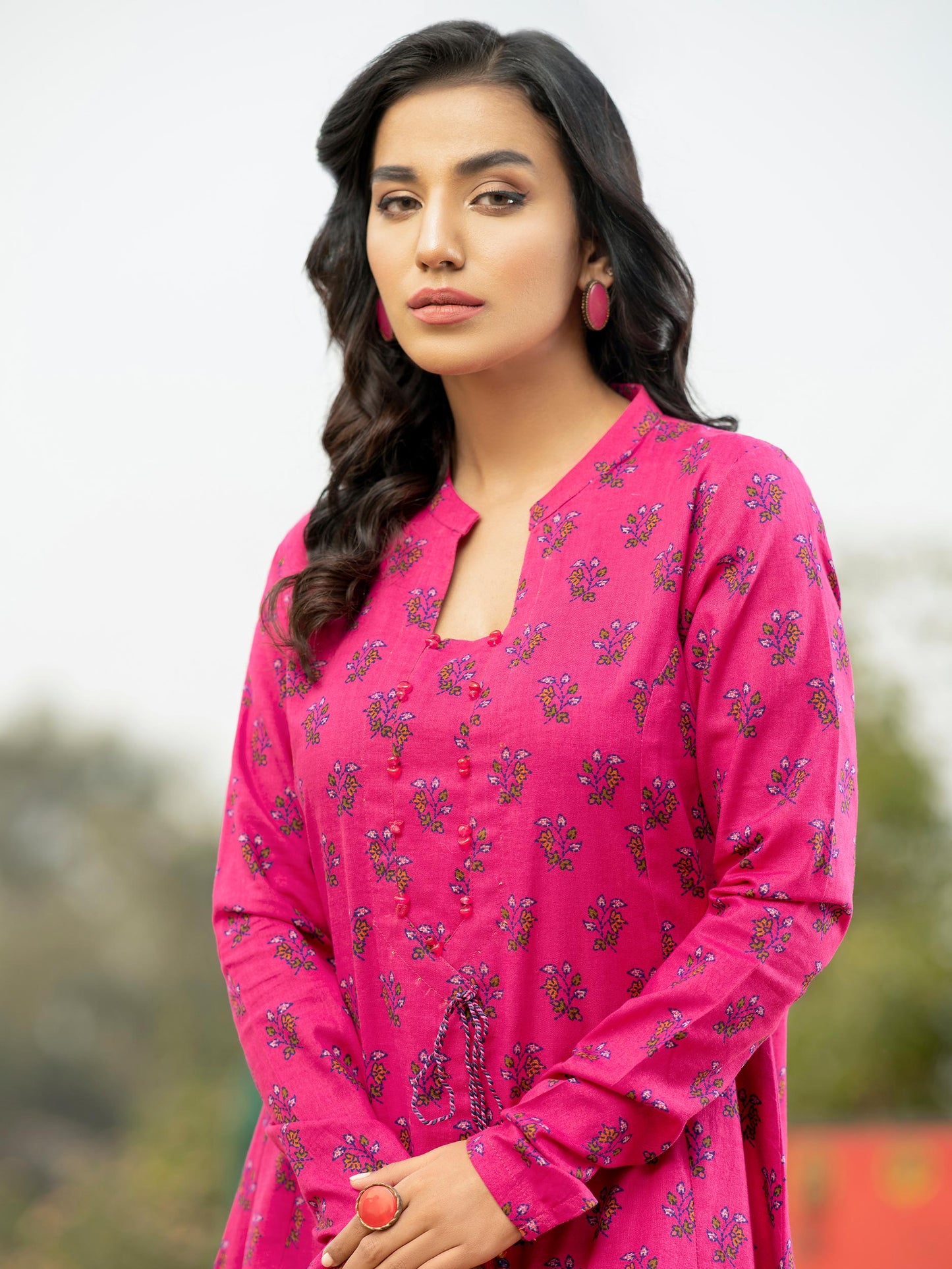 2 Piece Khaddar Suit-Printed (Unstitched)