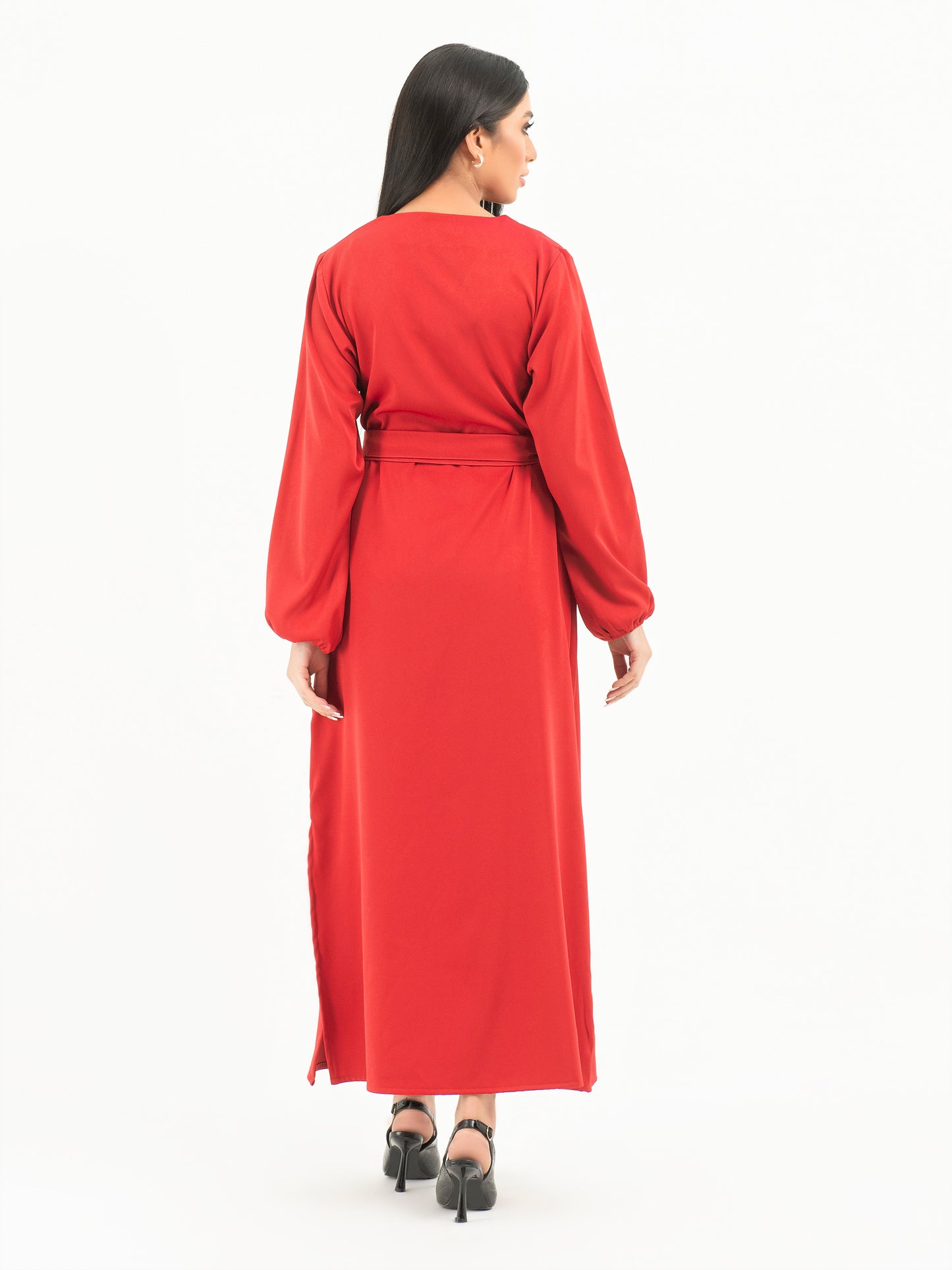 Belted Viscose Dress