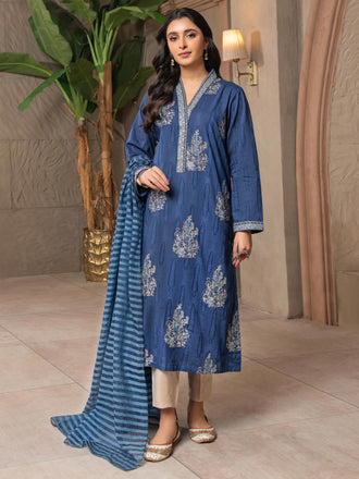 2 Piece Jacquard Suit-Embroidered (Unstitched)