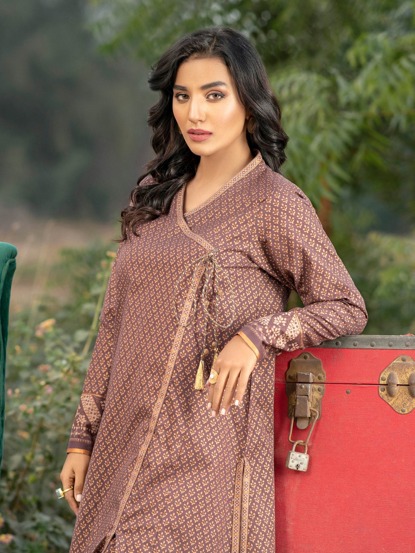 2 Piece Khaddar Suit-Pasted (Unstitched)