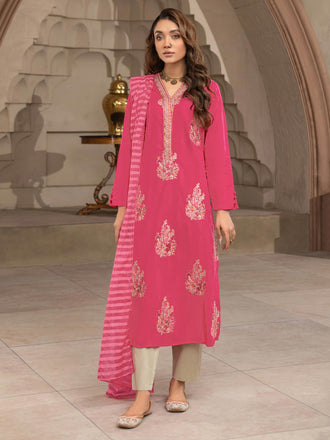 2 Piece Jacquard Suit-Embroidered (Unstitched)