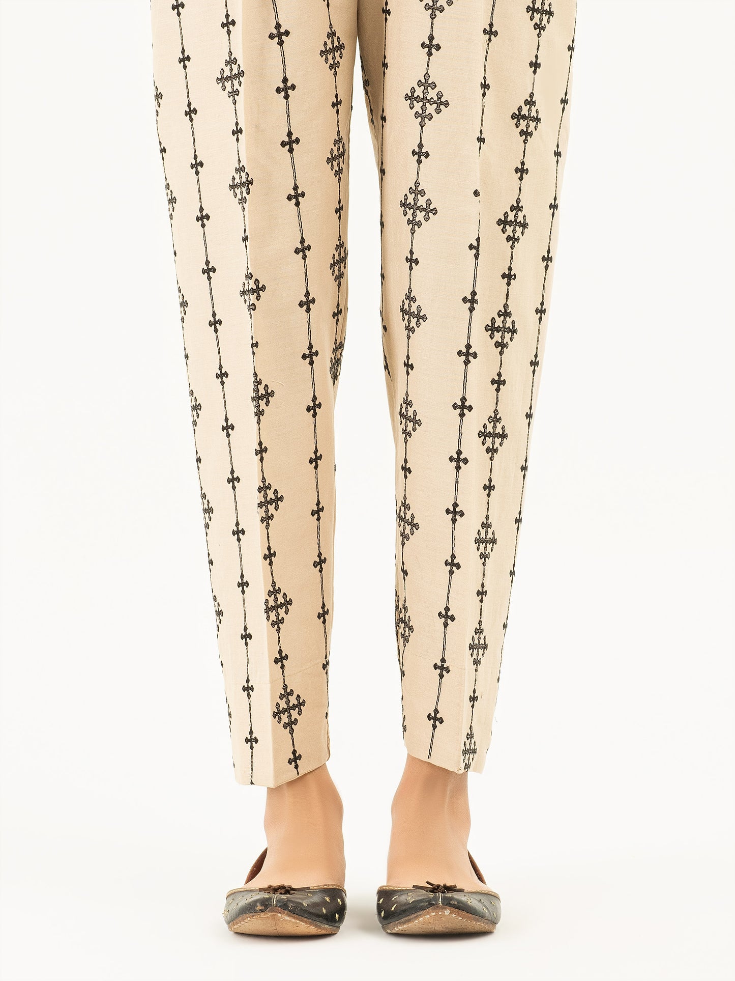 Embroidered Winter Cotton Trousers