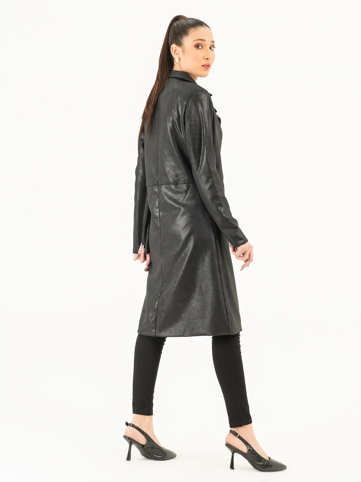 Suede Long Coat