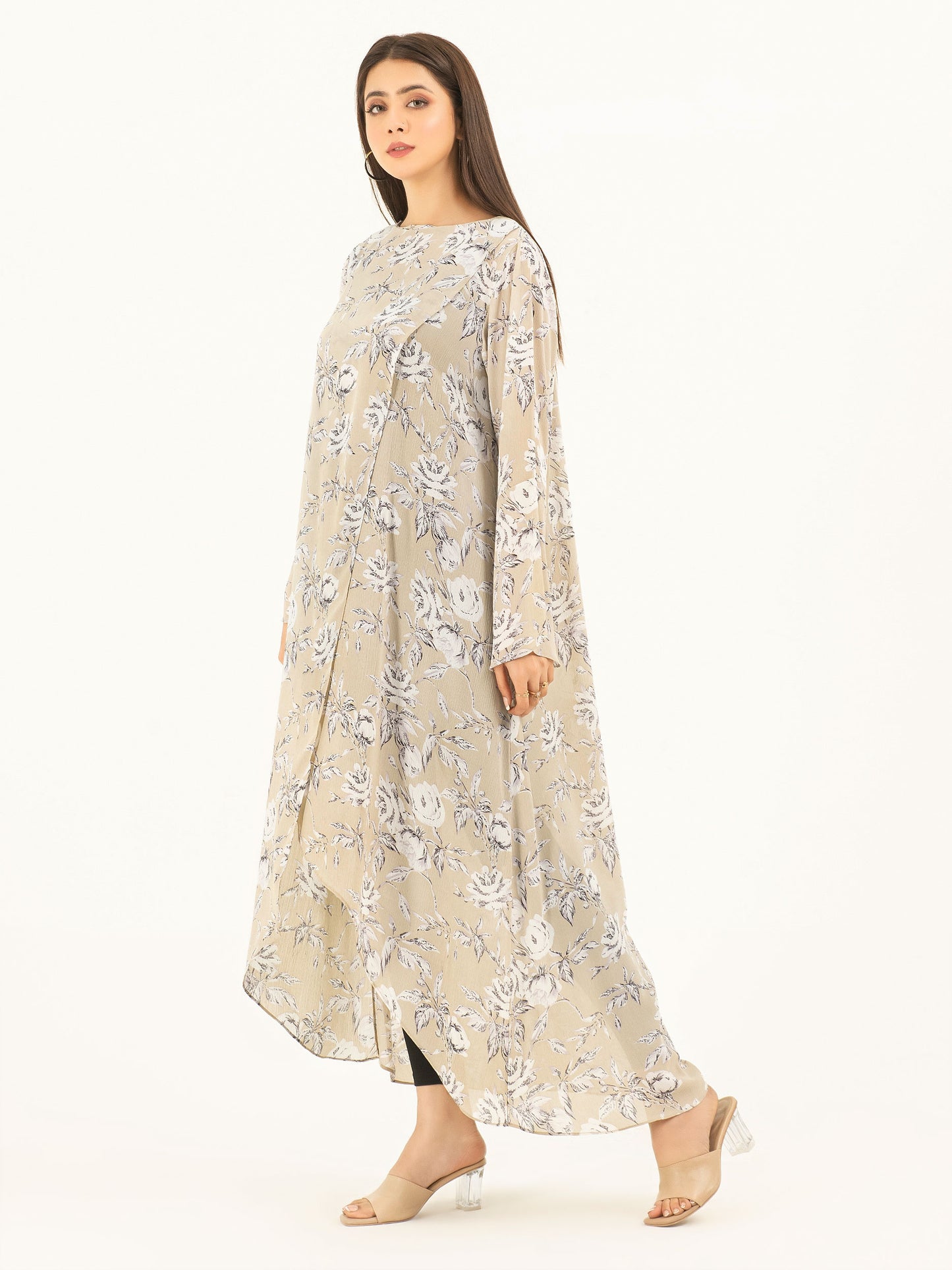 Printed Chiffon Dress