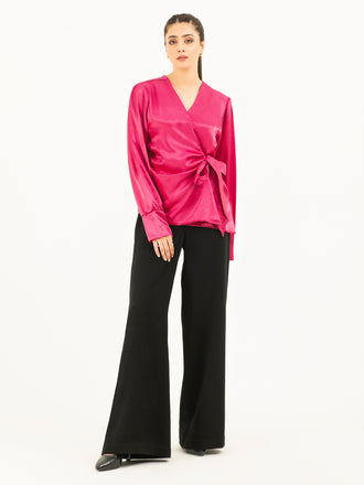 Silk Wrap Top