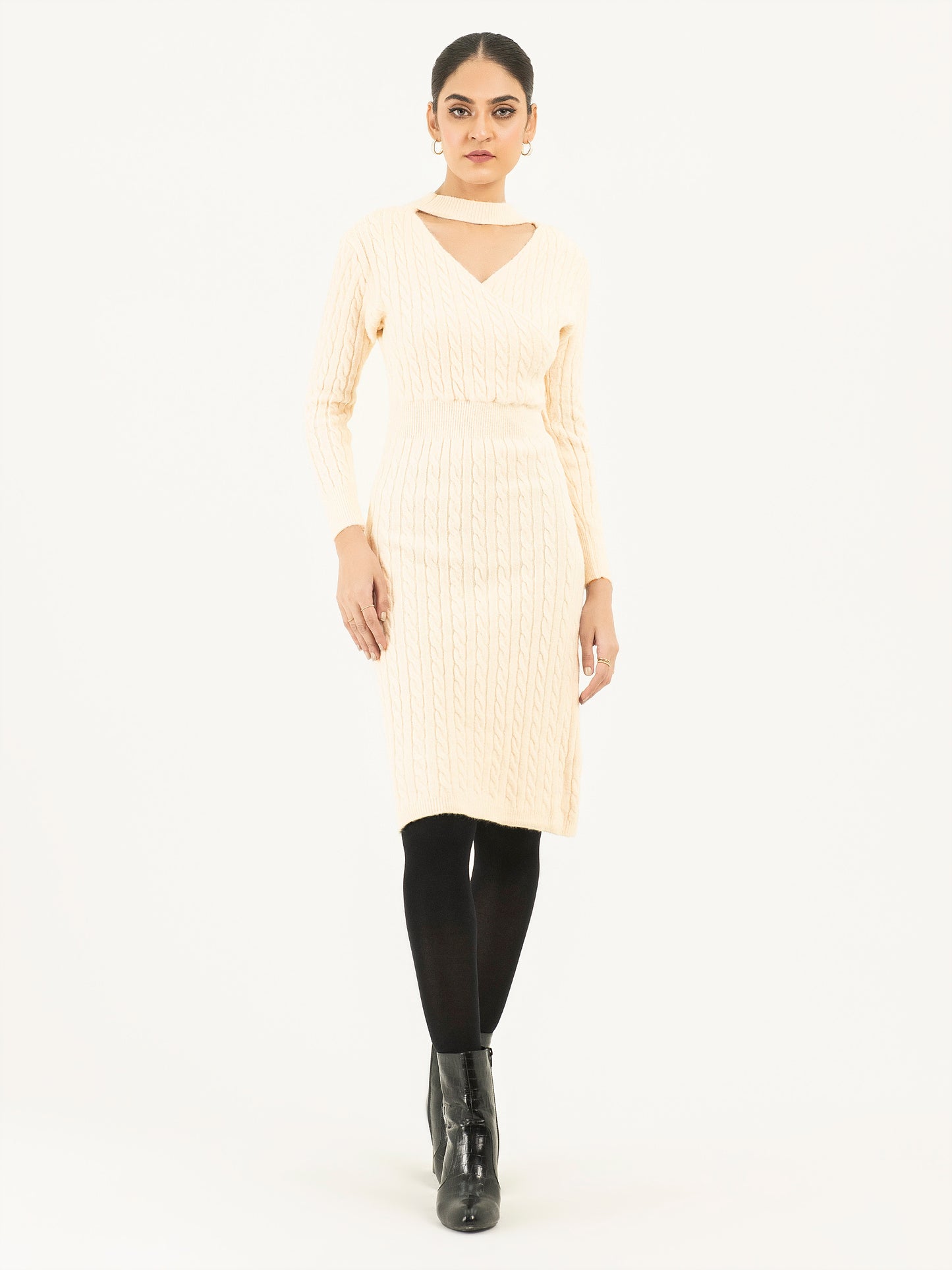 Bodycon Woolen Dress