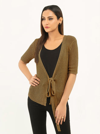 Knitted Tie Knot Cardigan