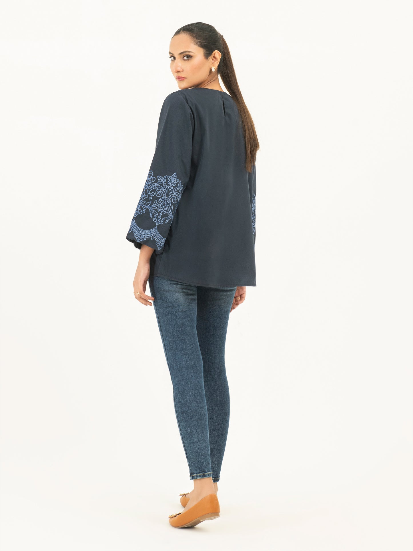 Embroidered Winter Cotton Top