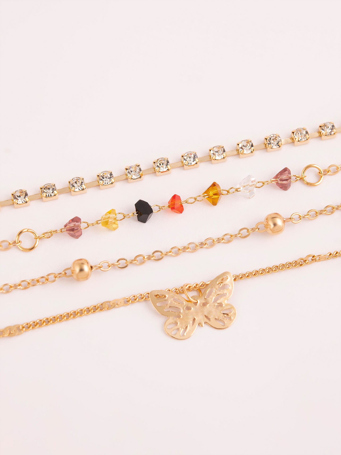 Embellished Anklet Set