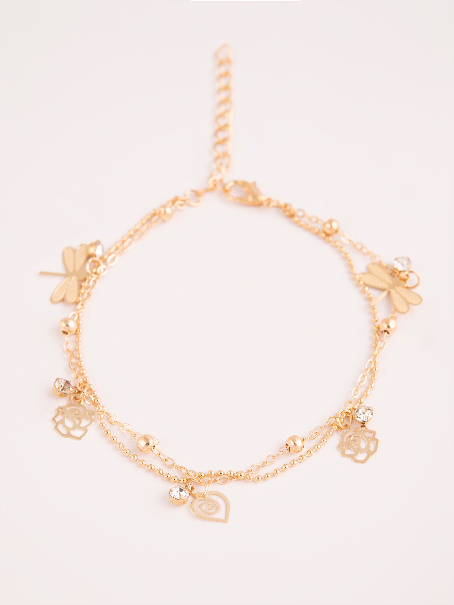 Layered Charm Anklet