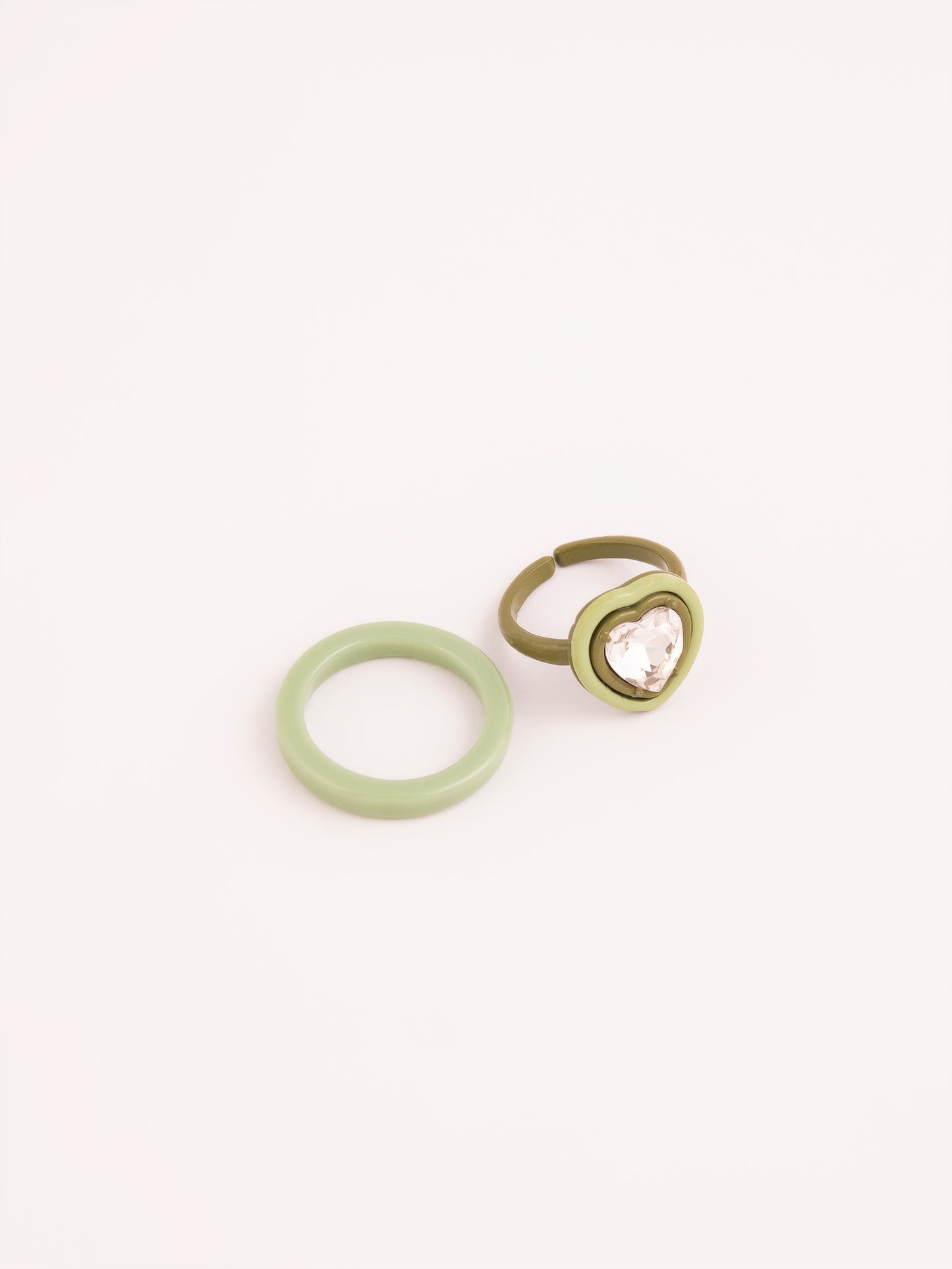Green-Tone Ring Set
