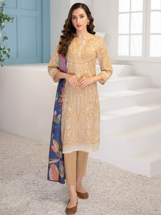 3 Piece Lawn Suit-Printed (Unstitched)