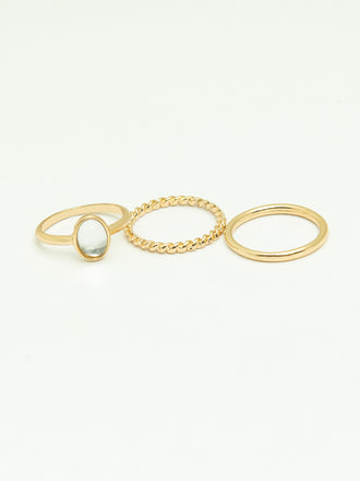 Metallic Ring Set