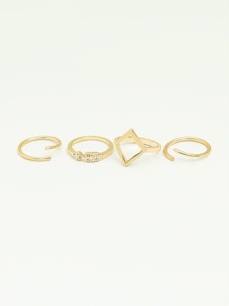 Metallic Ring Set