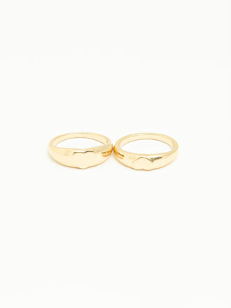 Heart Ring Set