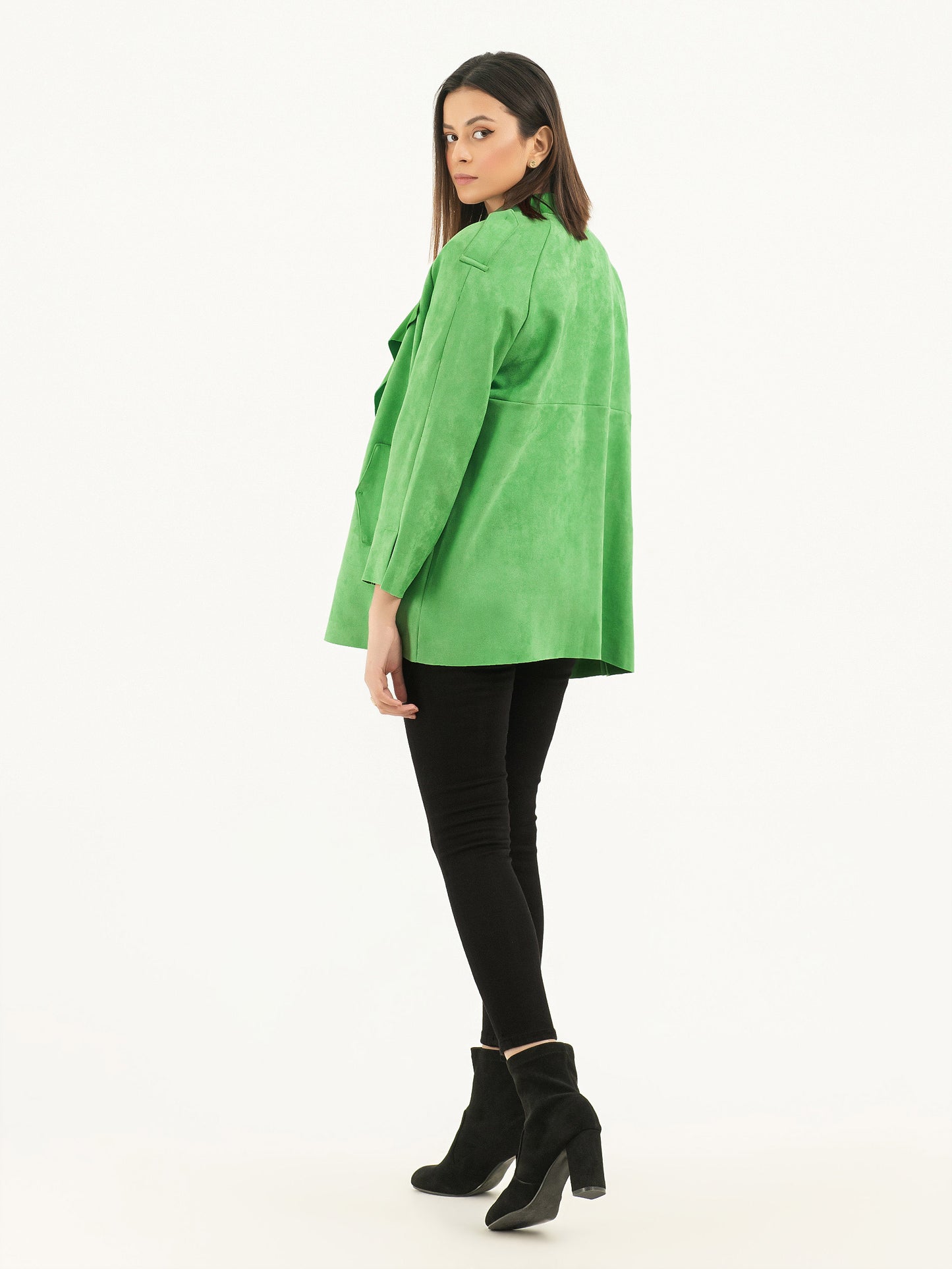 Green Suede Coat