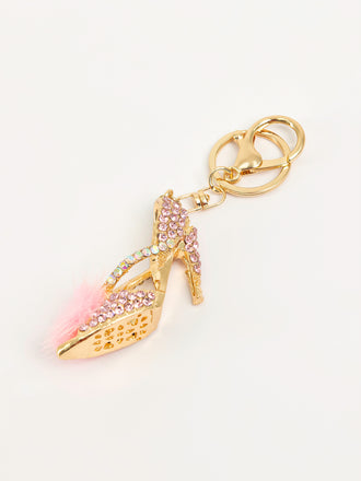 Embellished Ladies Shoe Keychain