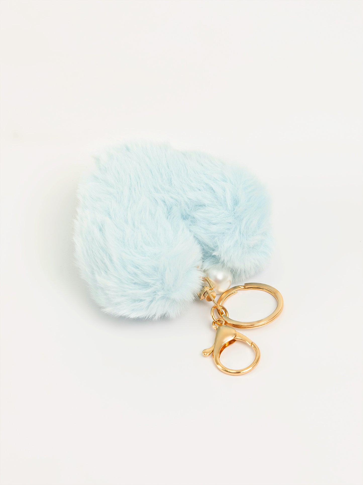 Heart-Shape Pompom Keychain