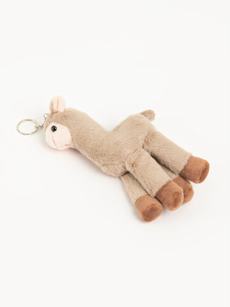 Llama Stuffed Toy Keychain