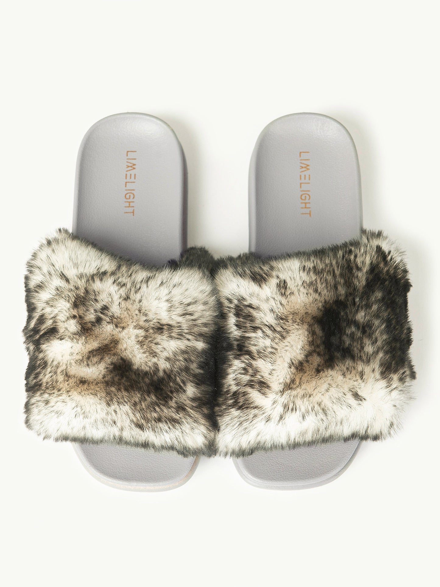 Two Tone Fur Sliders