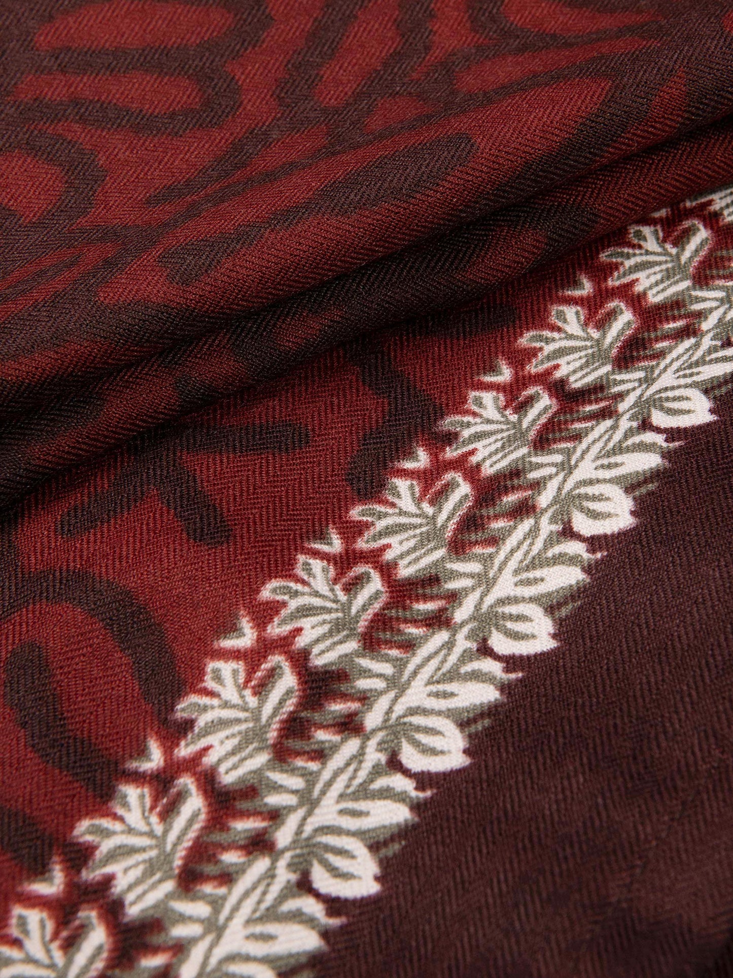 Three-Tone Print Shawl