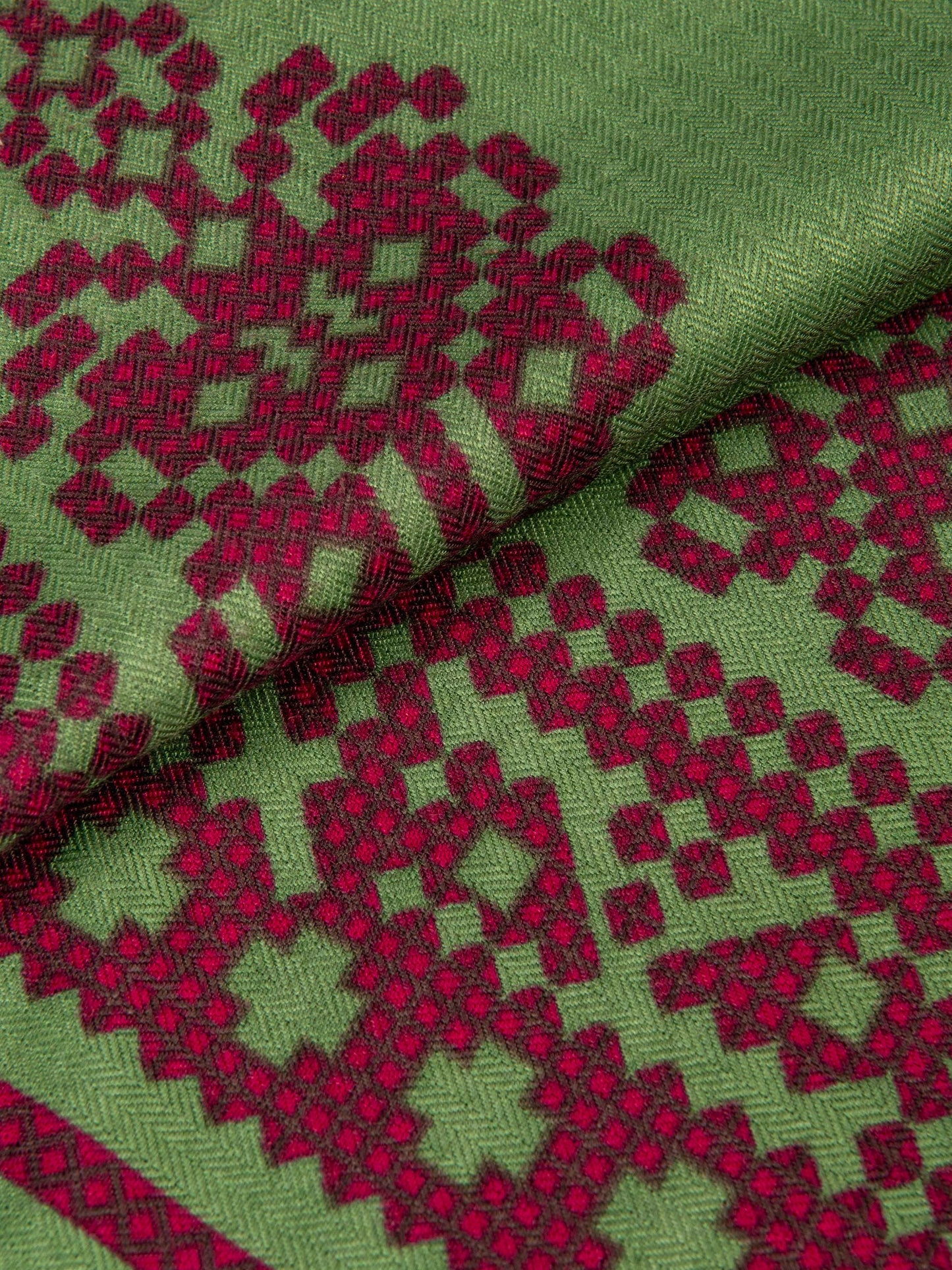 Three-Tone Print Shawl