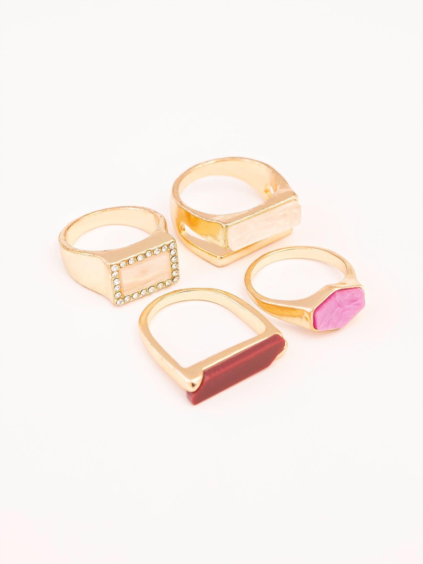 Geometrical Acrylic Ring Set