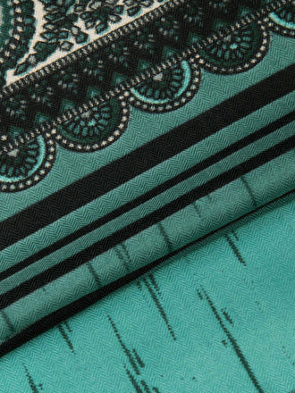 Textured Print Woolen Shawl