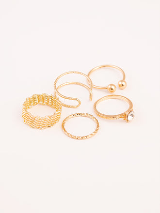 Metallic Ring Set