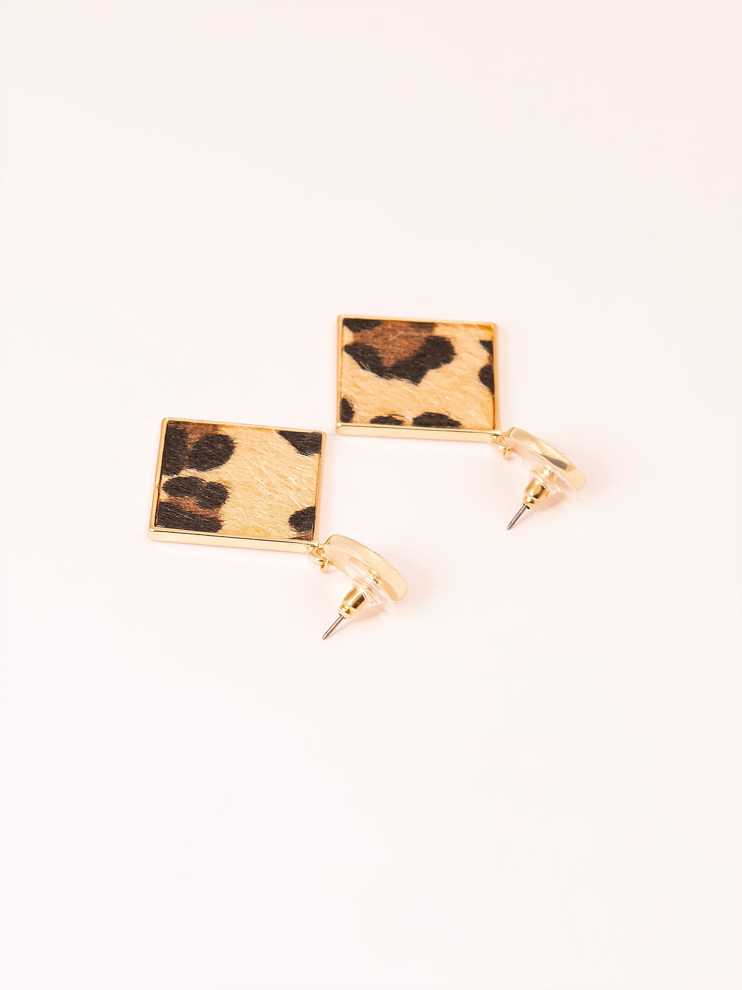 Animal Print Drop Earrings