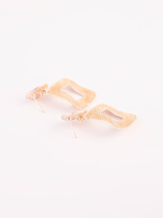 Metallic Drop Earrings