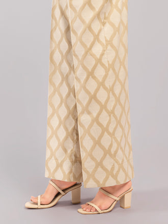 Unstitched Printed Jacquard Trouser